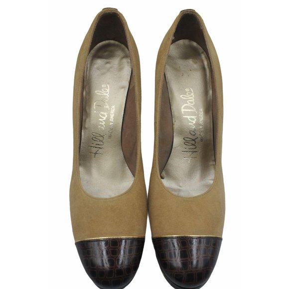 Hill & Dale Coronado II Camel Suede 5 AA/4A Heels - Picture 5 of 12